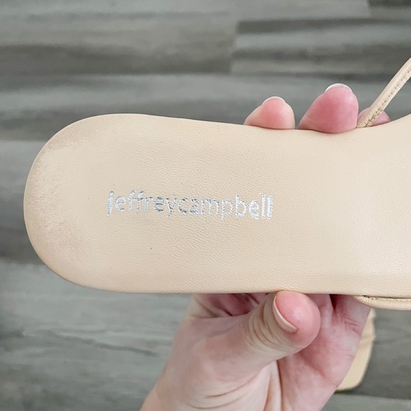 Jeffrey Campbell Tan Strappy Sandals 7/38 - Picture 3 of 7